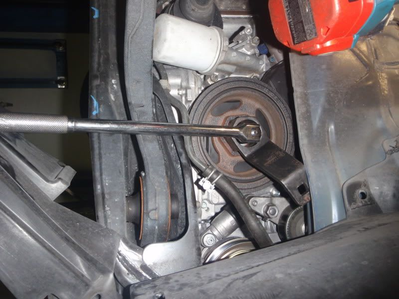 Installed Unorthodox Racing Crank Underdrive Pulley Drive Accord